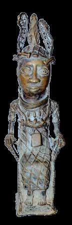 Bronze Sculpture of a Benin King — view 1