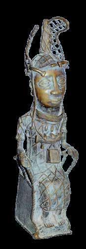 Bronze Sculpture of a Benin King