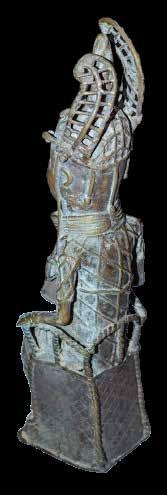 Bronze Sculpture of a Benin King — view 3